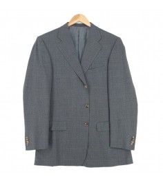Ermenegildo Zegna Wool Grey Suit Blazer Jacket Men Size EU 52 UK 42