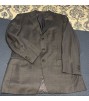 Mens Suit Jacket Coat Size 52R Gray Super 100s Wool